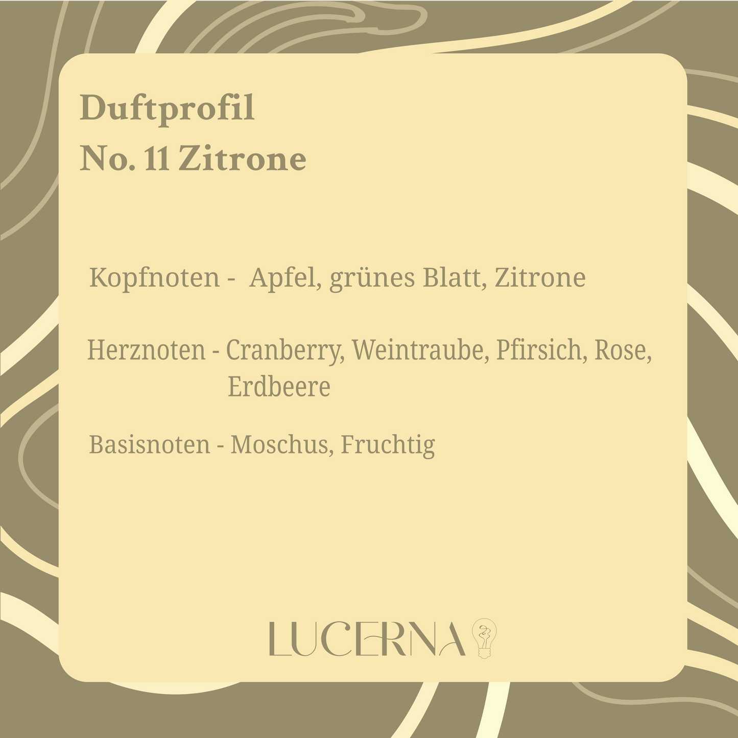 Sojawachskerze No. 11 Zitrone