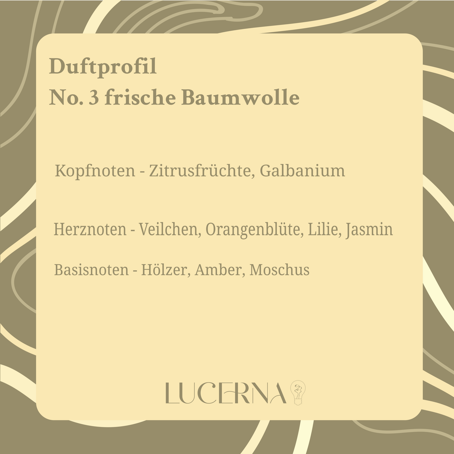 Sojawachskerze No. 3 Frische Baumwolle