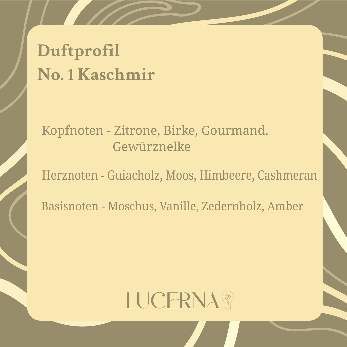 Sojawachskerze No. 1 Kaschmir