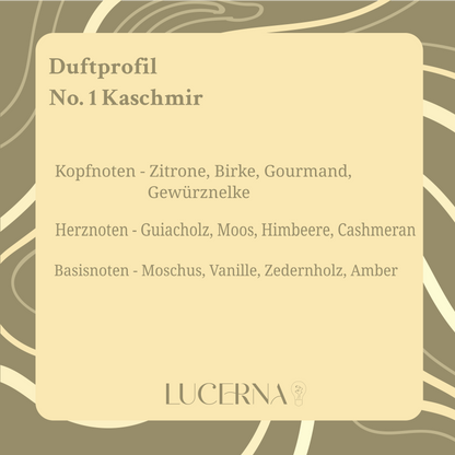 Sojawachskerze No. 1 Kaschmir